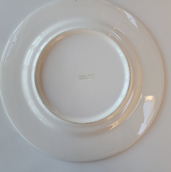 12" Crate & Barrel Seafood Serving Plate/Dinner Plate/Charger - Picture 4 of 5